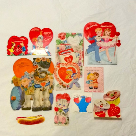 Other - 12 Vintage Valentine Ephemera Cards